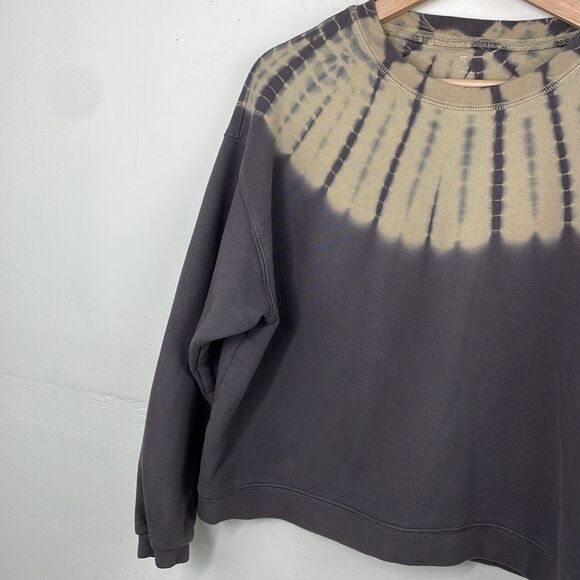 Madewell Tie-Dye Resourced Cotton Swing Sweatshirt Crewneck Small Grey - Picture 5 of 12
